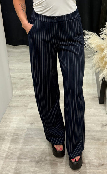 FRANSA Blenda pants 5 - nightsky stripe