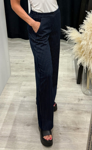 FRANSA Blenda pants 5 - nightsky stripe