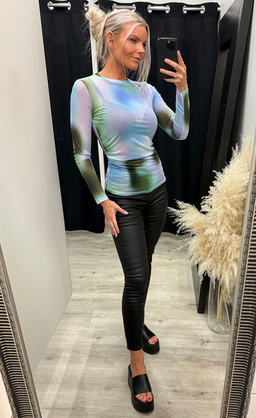 Mesh top 8703 - blue