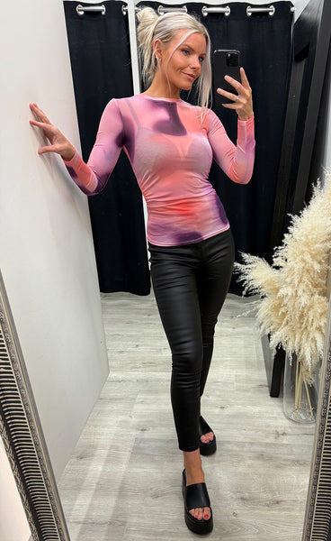 Mesh top 8703 - fushia