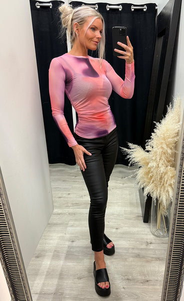 Mesh top 8703 - fushia