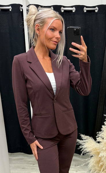 FRANSA stretch blazer - fudge