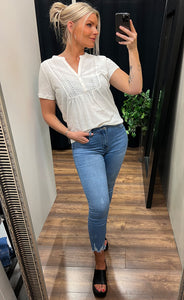 Sandra tee - white
