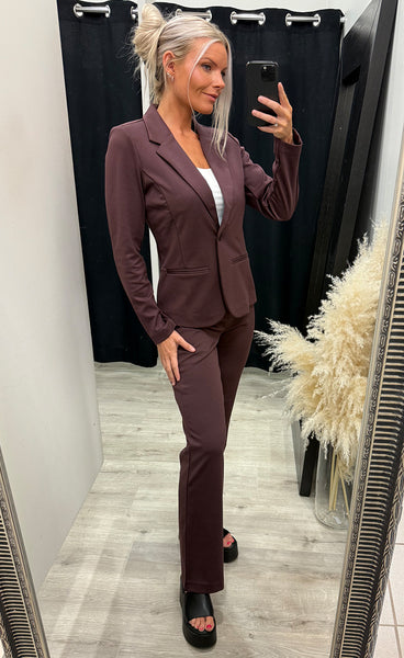 FRANSA stretch blazer - fudge