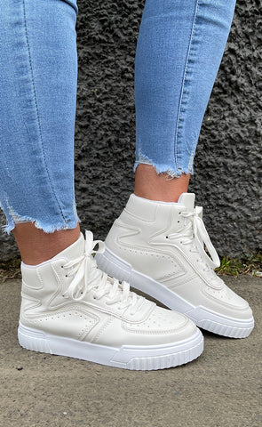 Strigaskór 6386 - white