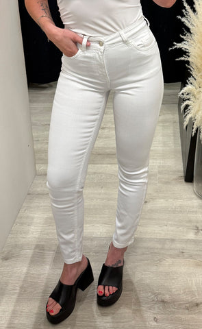 Emma HW jeans - white denim