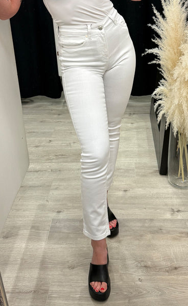 Emma HW jeans - white denim