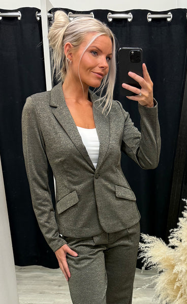 Sati blazer - frosted almond melange