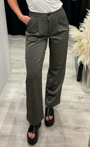 Sati pants - frosted almond melange