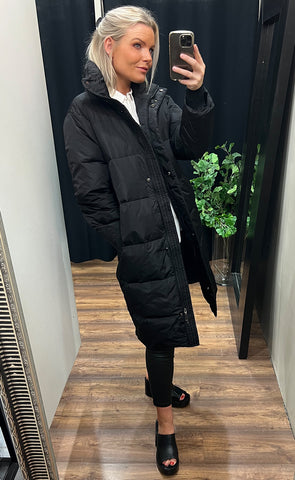 Down lucky coat - black