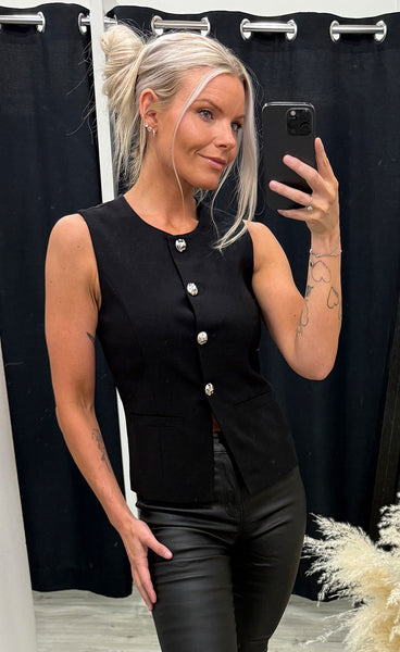 Lauressa vest - black