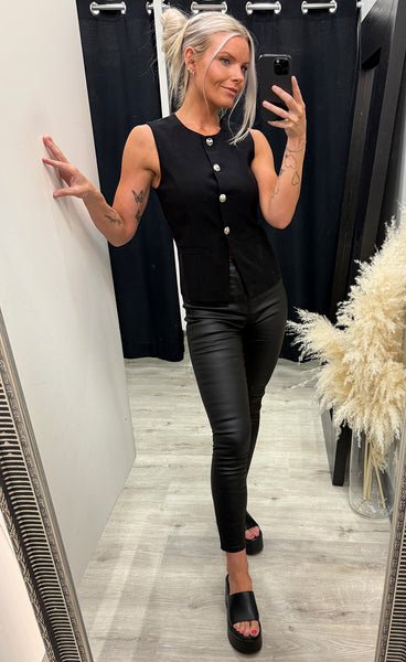 Lauressa vest - black
