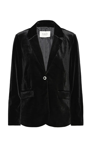 Perlina velour blazer 3 - black