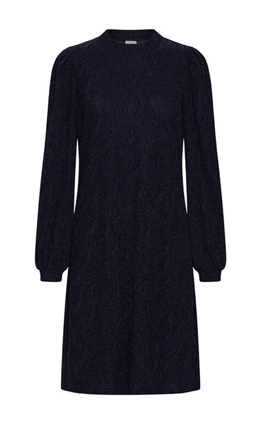 Avalon dress 1 - night sky jacquard