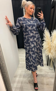 Lela dress 1 - navy mix