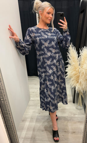 Lela dress 1 - navy mix
