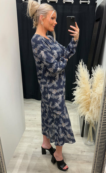 Lela dress 1 - navy mix