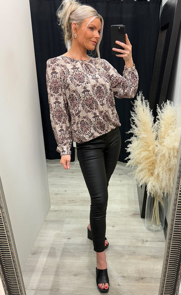 Flowy blouse 5 - rose mix