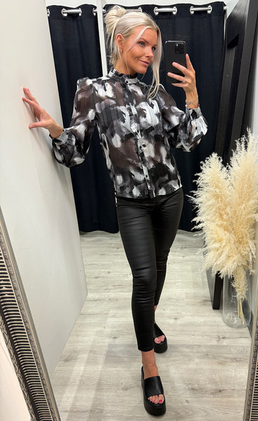 Virsa shirt 10 - black/grey