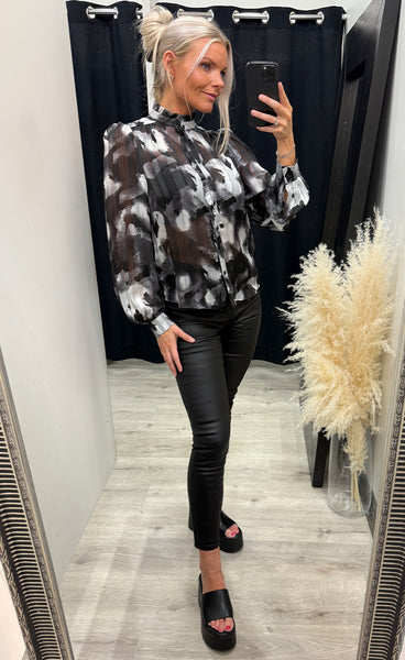 Virsa shirt 10 - black/grey