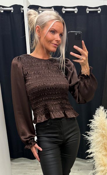 Nix blouse 14 - brown