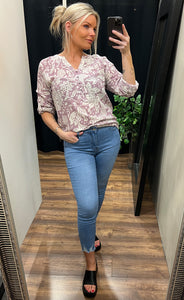 Bubble blouse 1 - lavender mist