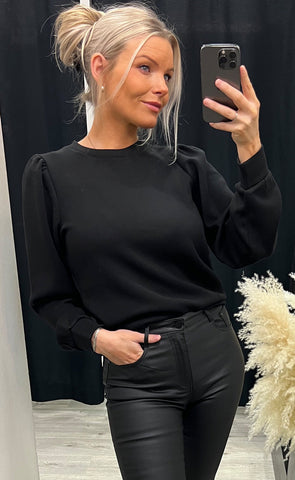 Ima puff sweatshirt - black