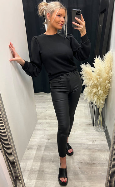 Ima puff sweatshirt - black