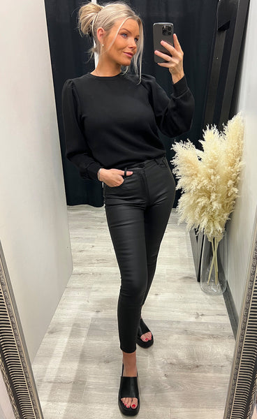 Ima puff sweatshirt - black