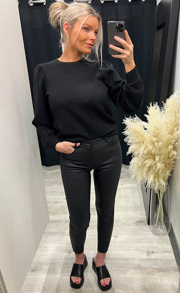 Ima puff sweatshirt - black