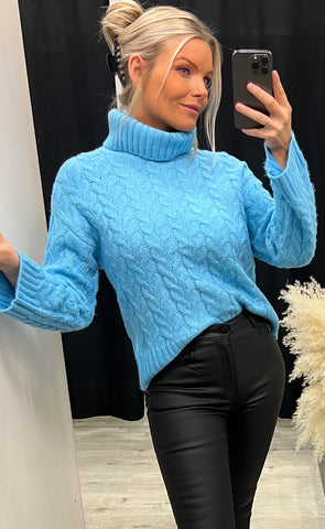 Beverly pullover 4 - blue melange