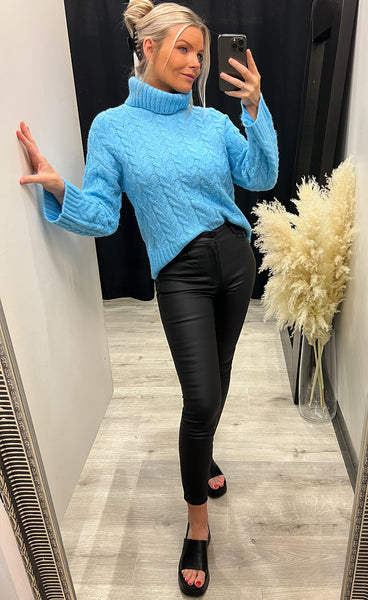 Beverly pullover 4 - blue melange