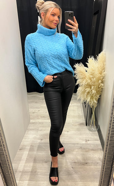 Beverly pullover 4 - blue melange