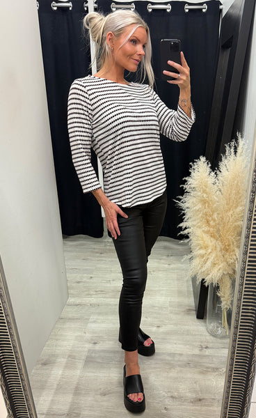 Josie tee 2 - fudge stripe