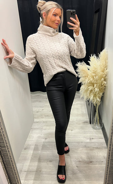 Beverly pullover 4 - limestone melange