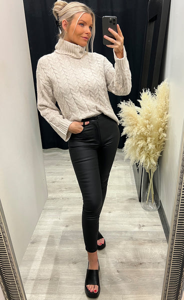 Beverly pullover 4 - limestone melange