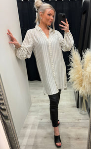 Ariana shirt 3 - ecru stripe