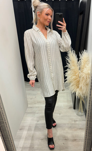 Ariana shirt 3 - ecru stripe