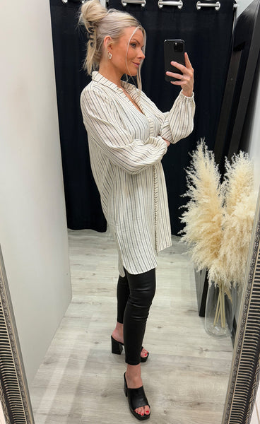 Ariana shirt 3 - ecru stripe