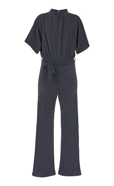 Girl jumpsuit 4 - black/silver