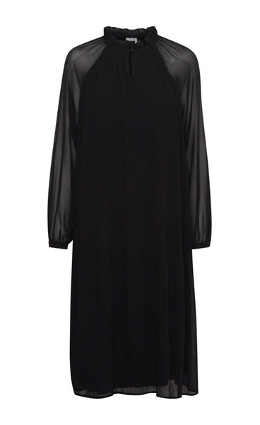 Pleats dress - black