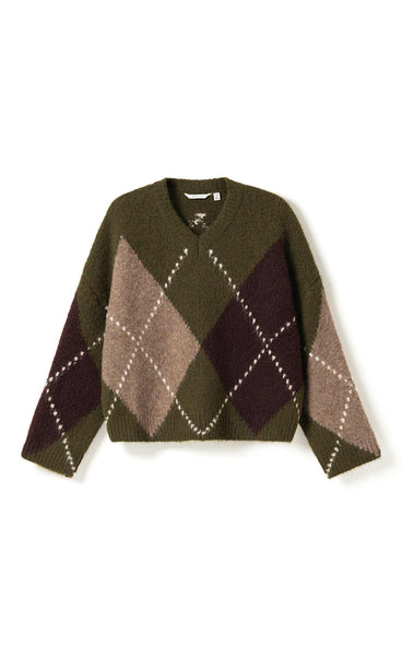 NOELLA Lai knit - avocado green mix