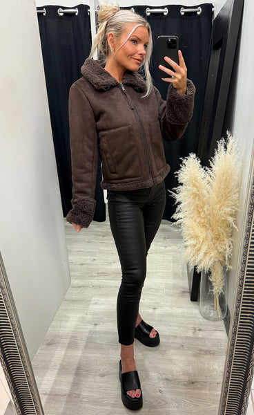 Nuoli jacket - black coffee