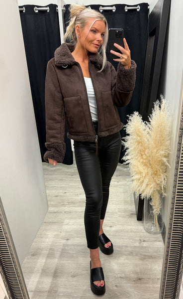 Nuoli jacket - black coffee