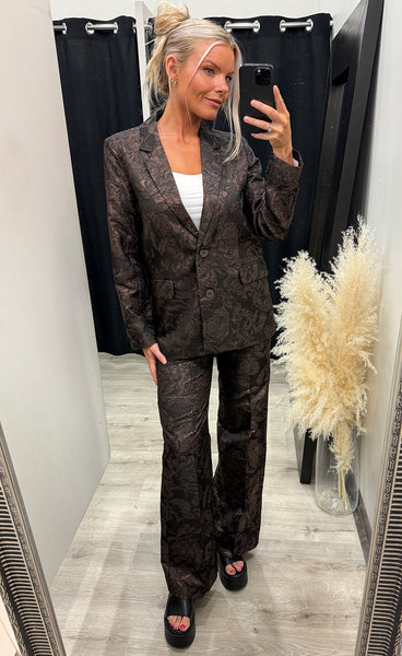 Nulika blazer - black coffee