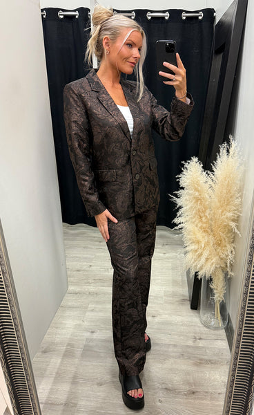 Nulika blazer - black coffee