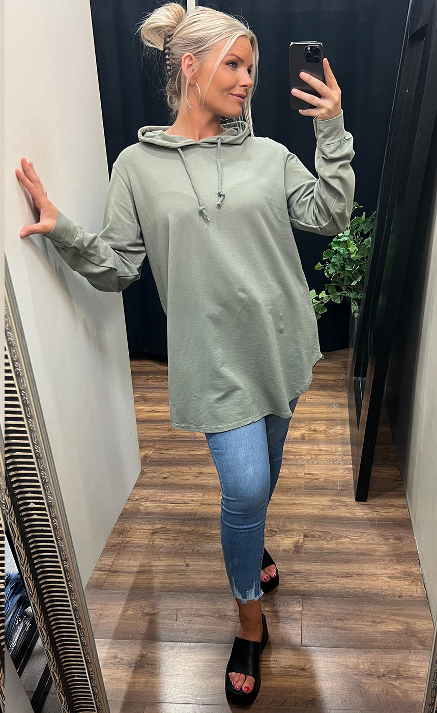 Glamz hettupeysa - sage green