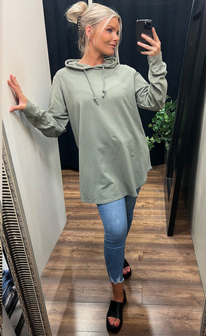 Glamz hettupeysa - sage green