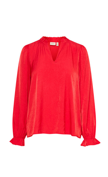 Diana blouse 1 - poinsettia