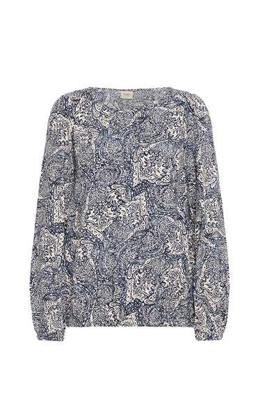 Flowy blouse 5 - navy mix